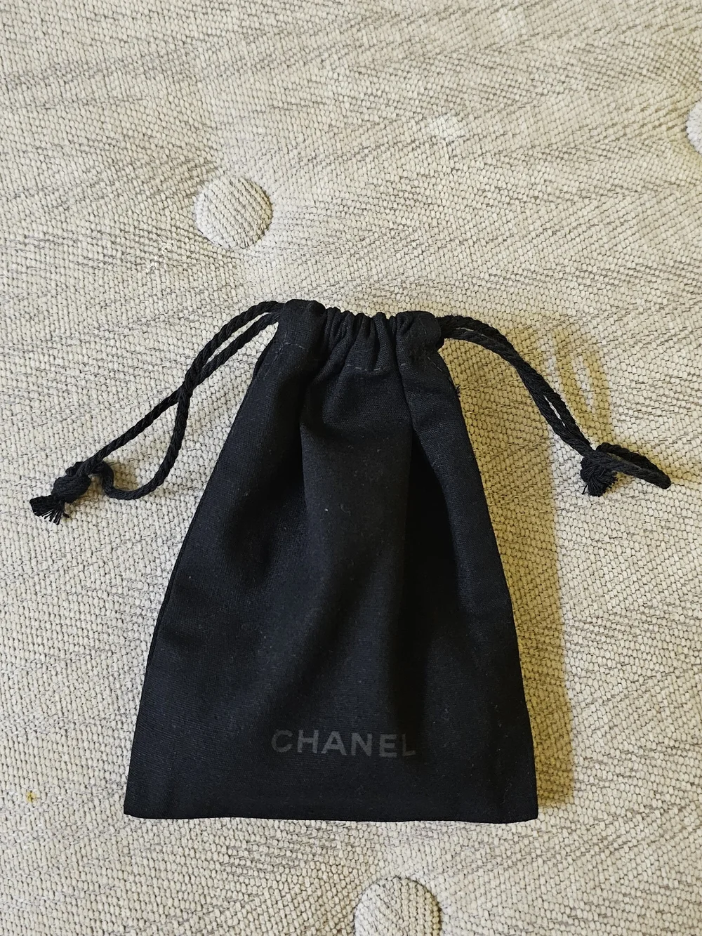 Chanel Black Drawstring Dust Bag